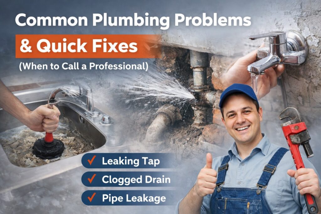Common Plumbing Problems & Quick Fixes (When to Call a Professional)
